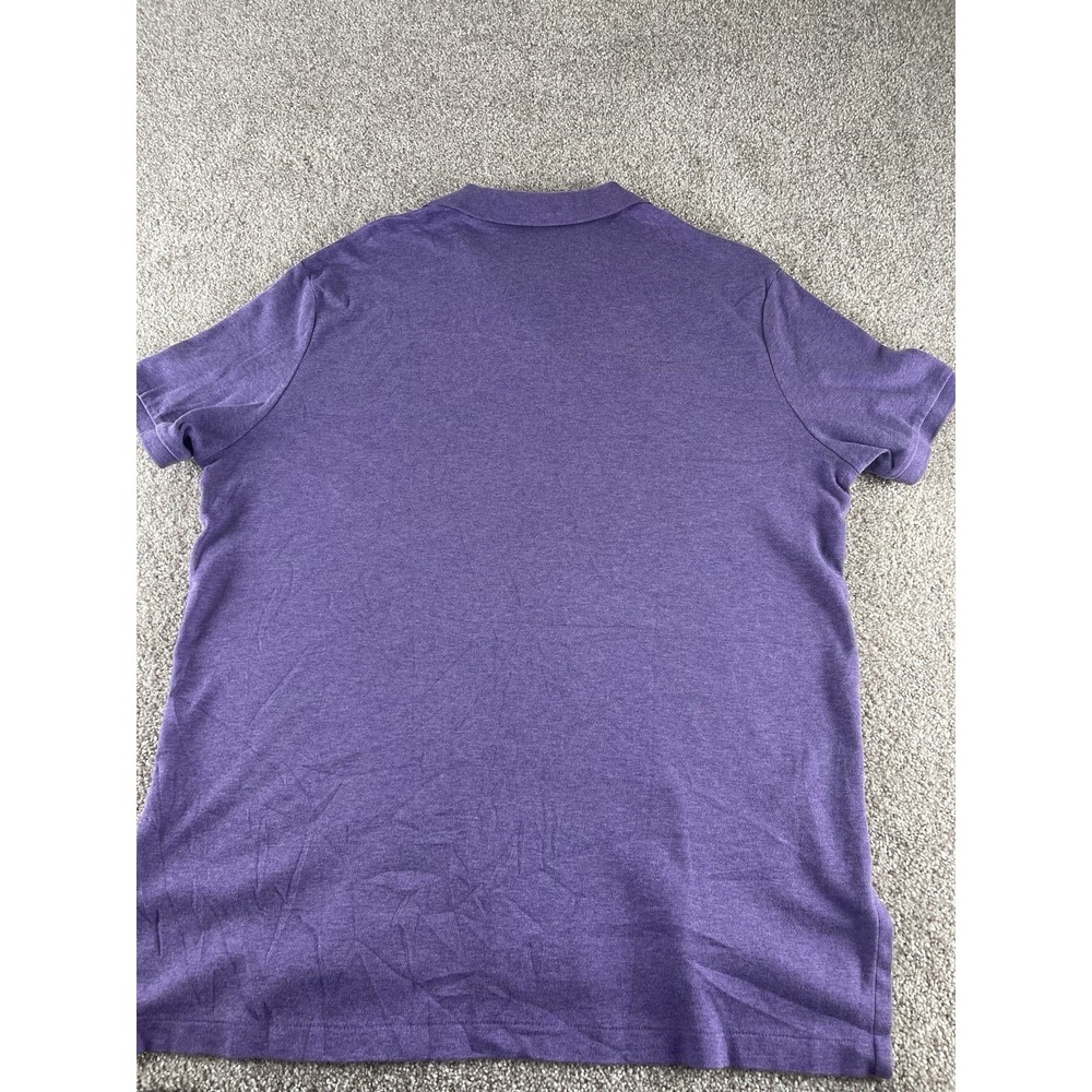 Polo Ralph Lauren Solid Purple Soft Cotton Polo Shirt Red Pony Mens XL Preppy - Picture 8 of 8